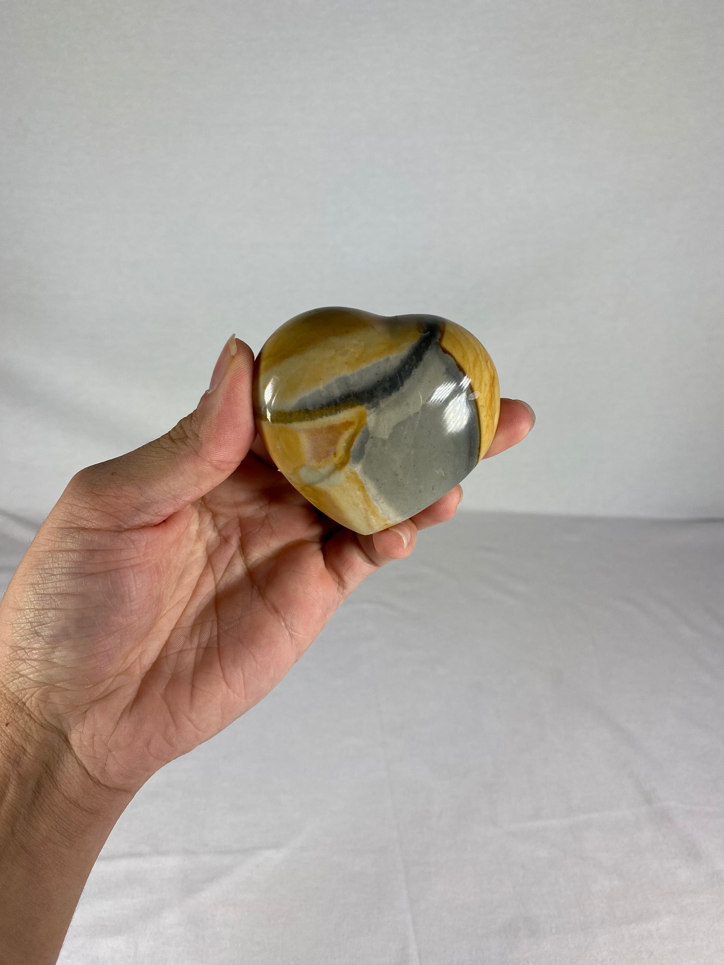Madagascan Polished Jasper Heart (A)