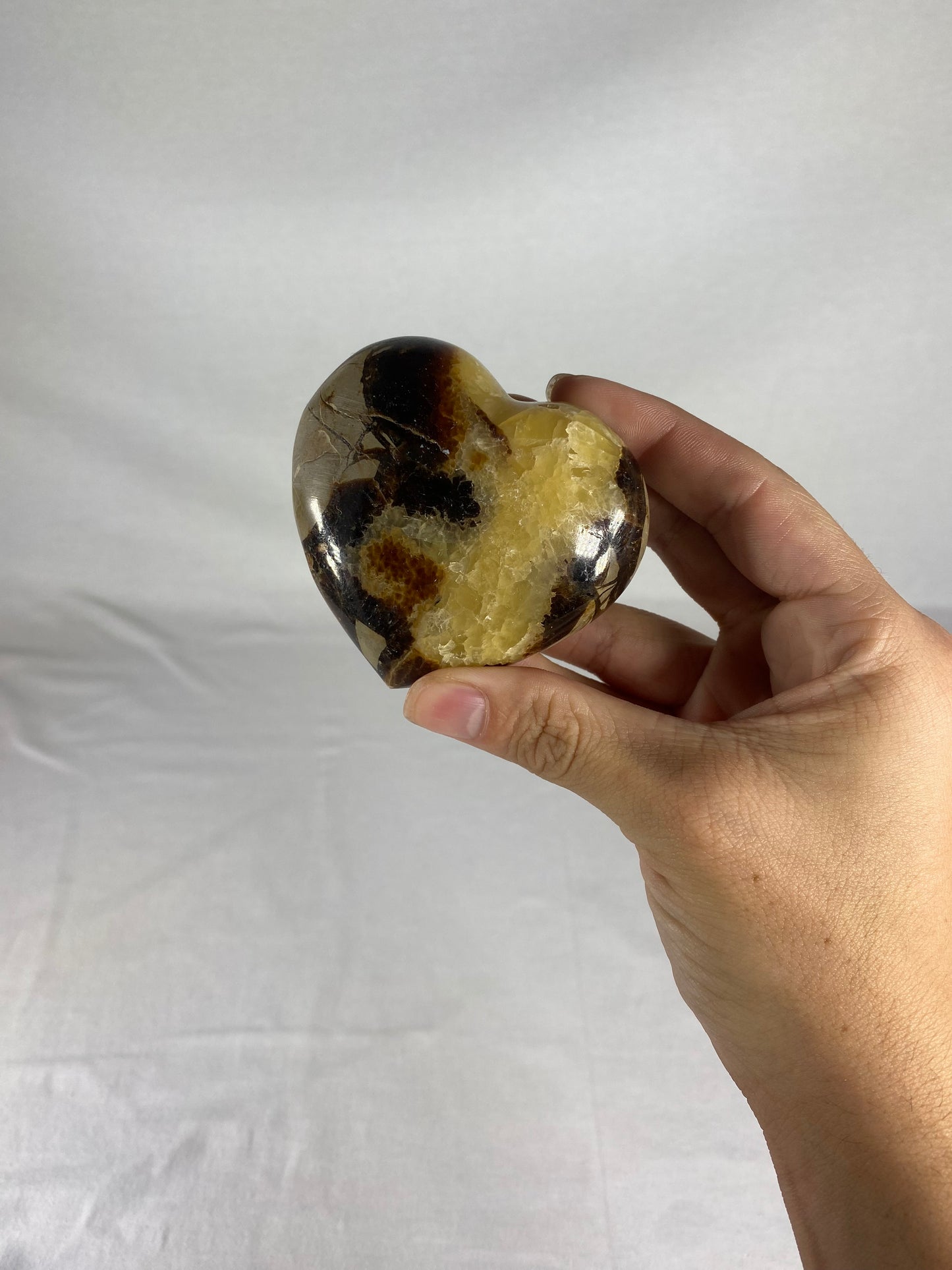 Madagascan Polished Septarian Heart (J)