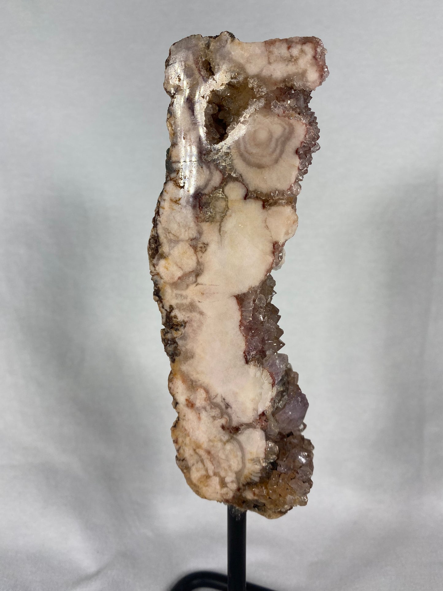 Brazilian Pink Amethyst Specimen On Stand (N)