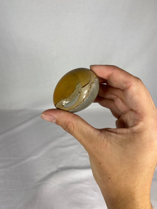 Madagascan Polished Jasper Palm Stone (D)