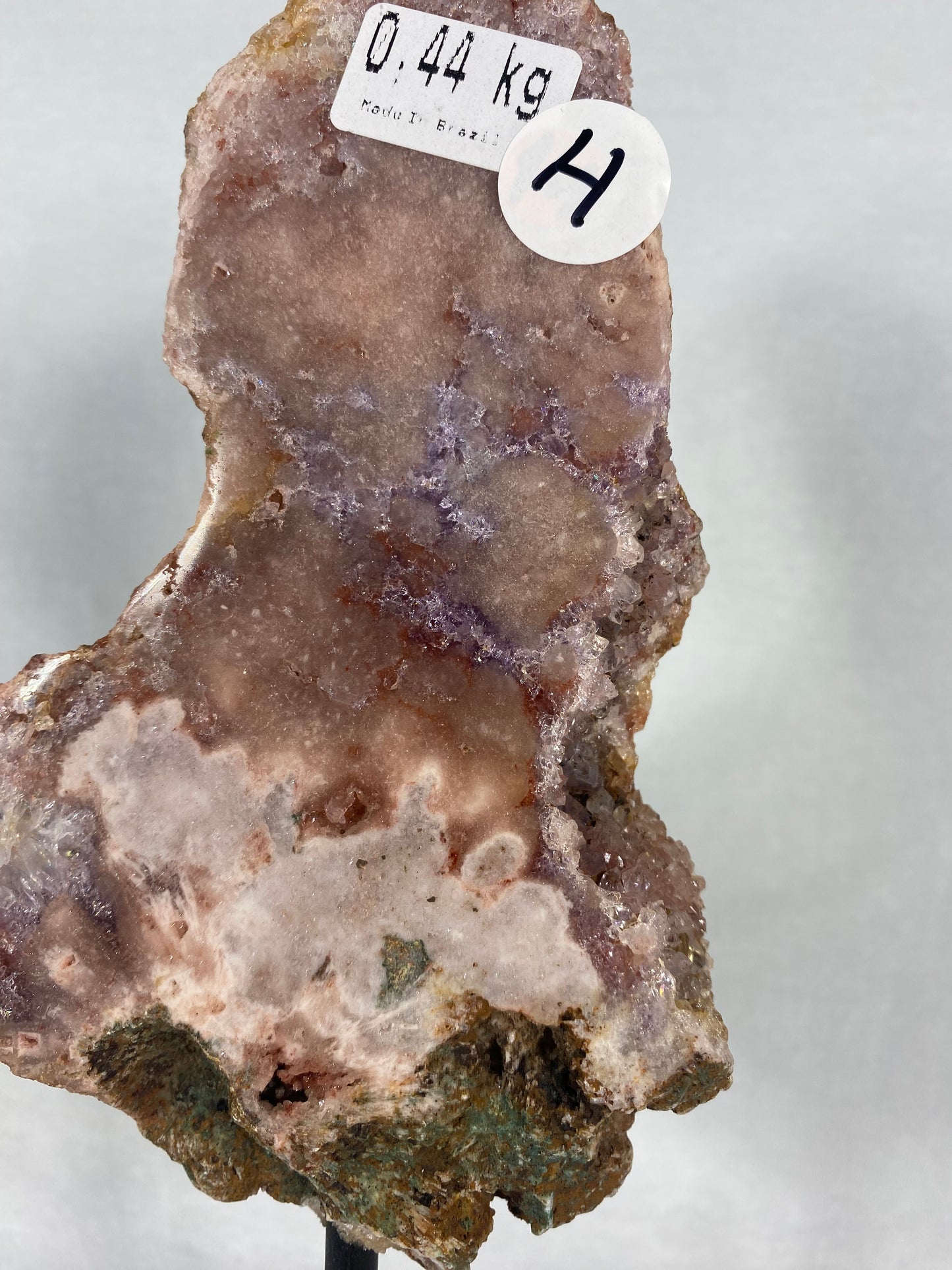 Brazilian Pink Amethyst Specimen On Stand (H)