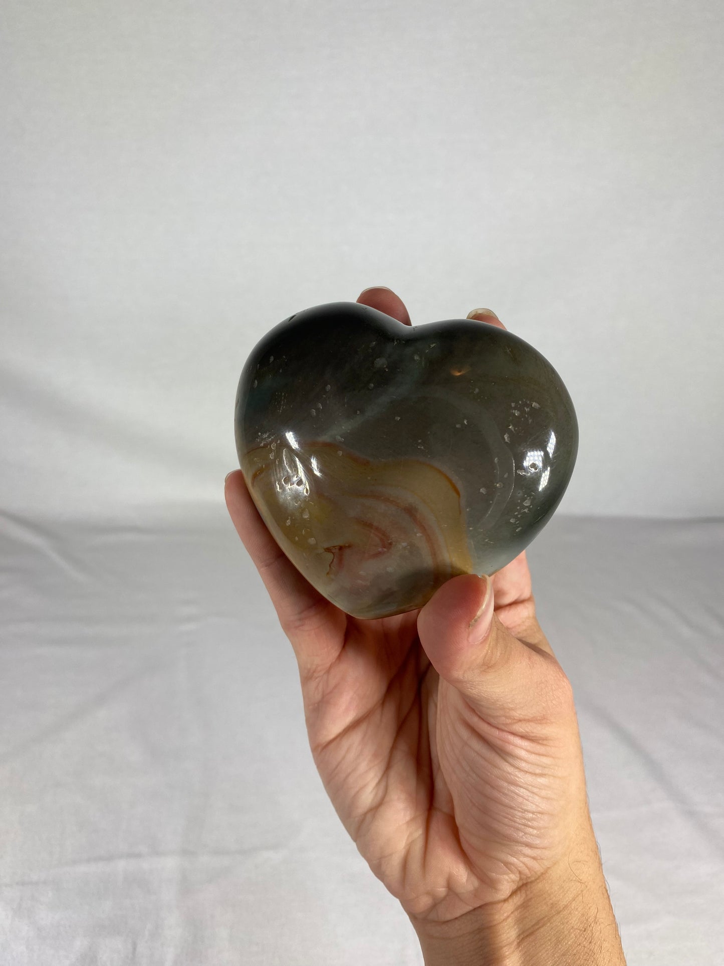 Madagascan Polished Jasper Heart (D)