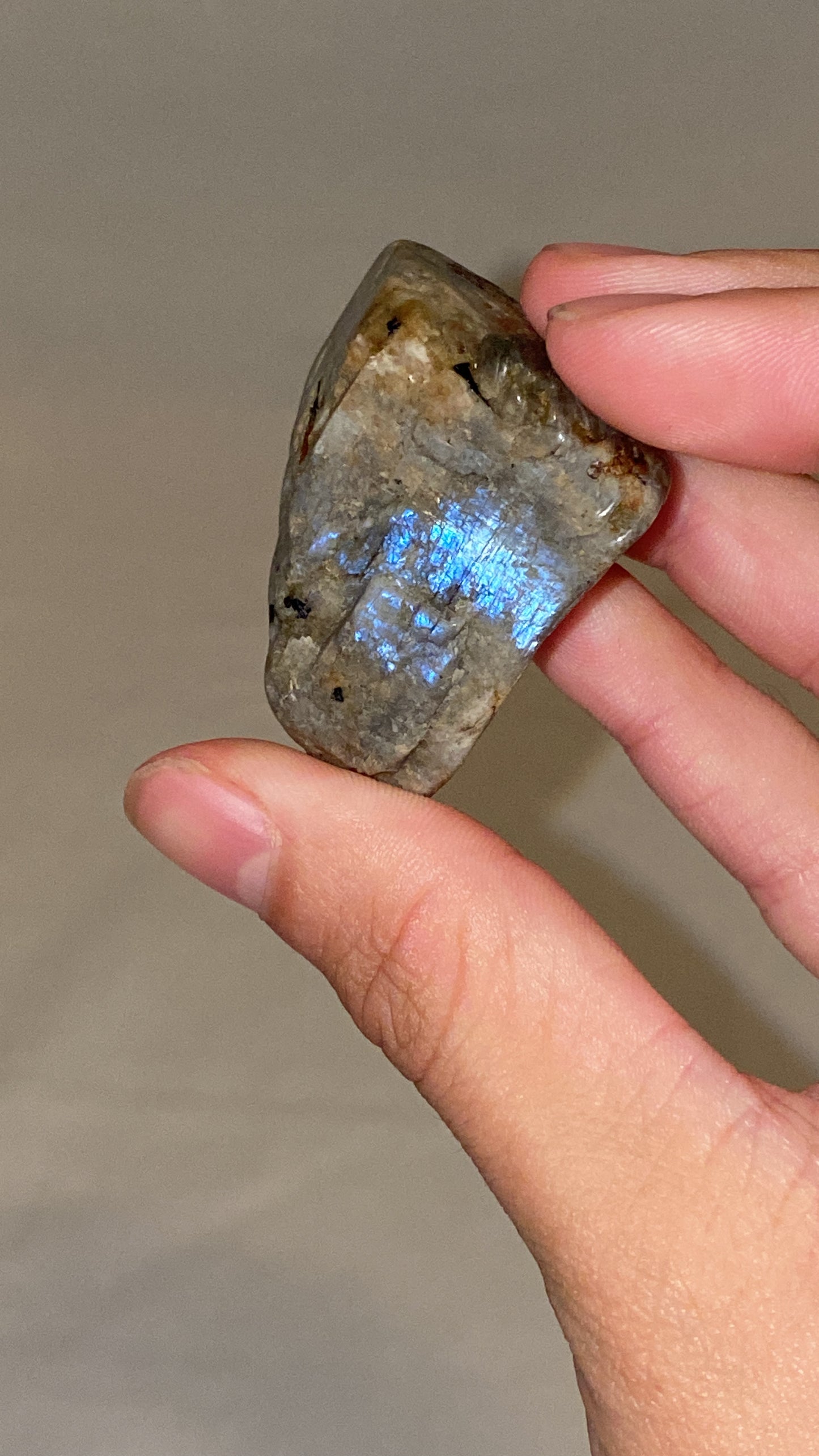 “Electric Blue” Wisconsin Moonstone Specimen (C)