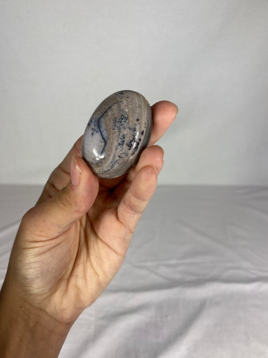 Madagascan Polished Jasper Palm Stone (J)