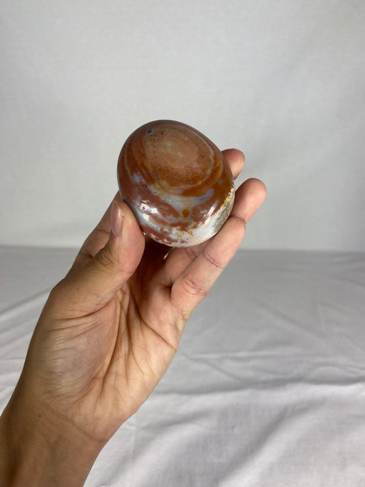 Madagascan Polished Jasper Palm Stone (O)