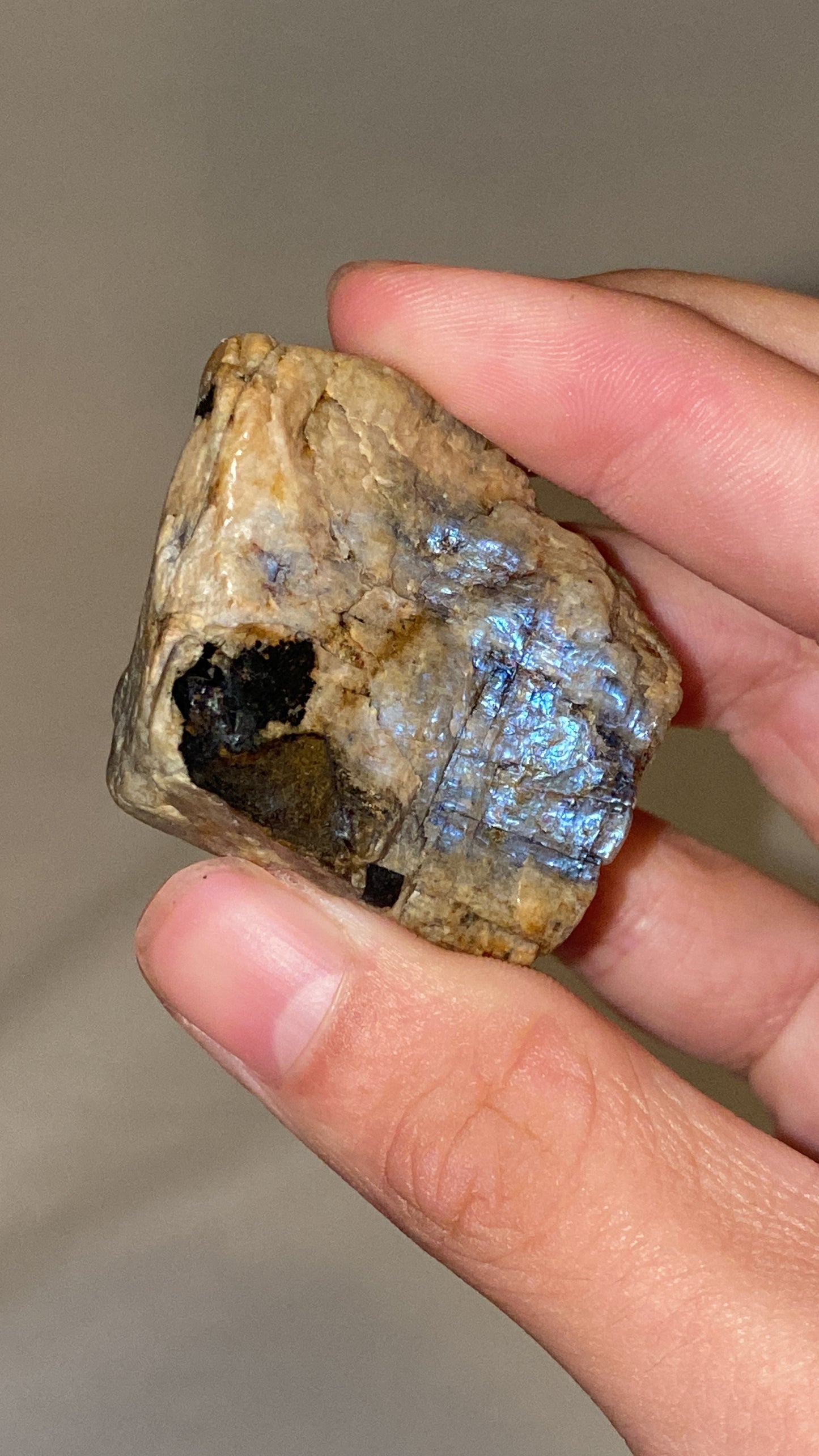 “Electric Blue” Wisconsin Moonstone Specimen (H)
