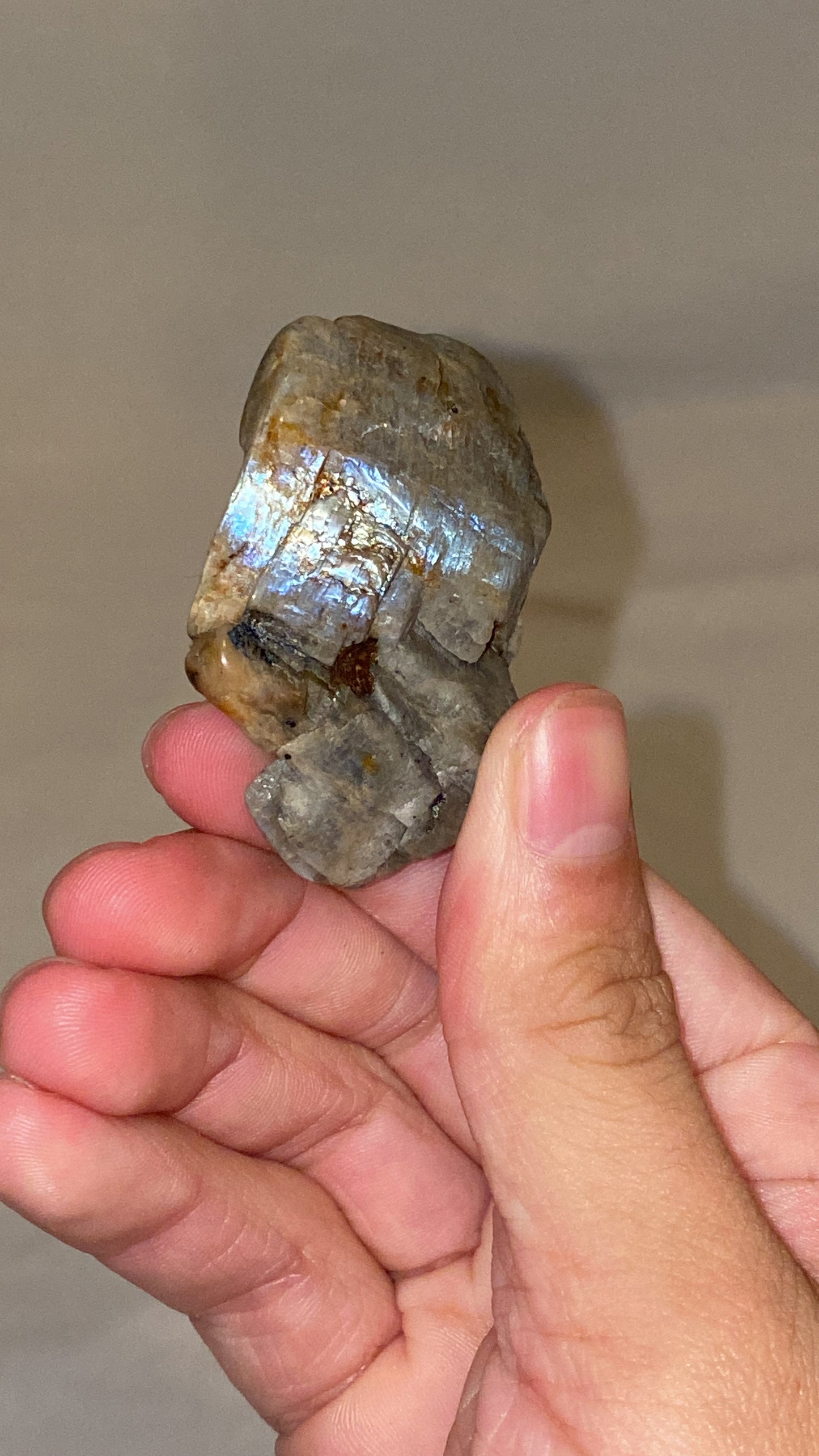 “Electric Blue” Wisconsin Moonstone Specimen (F)
