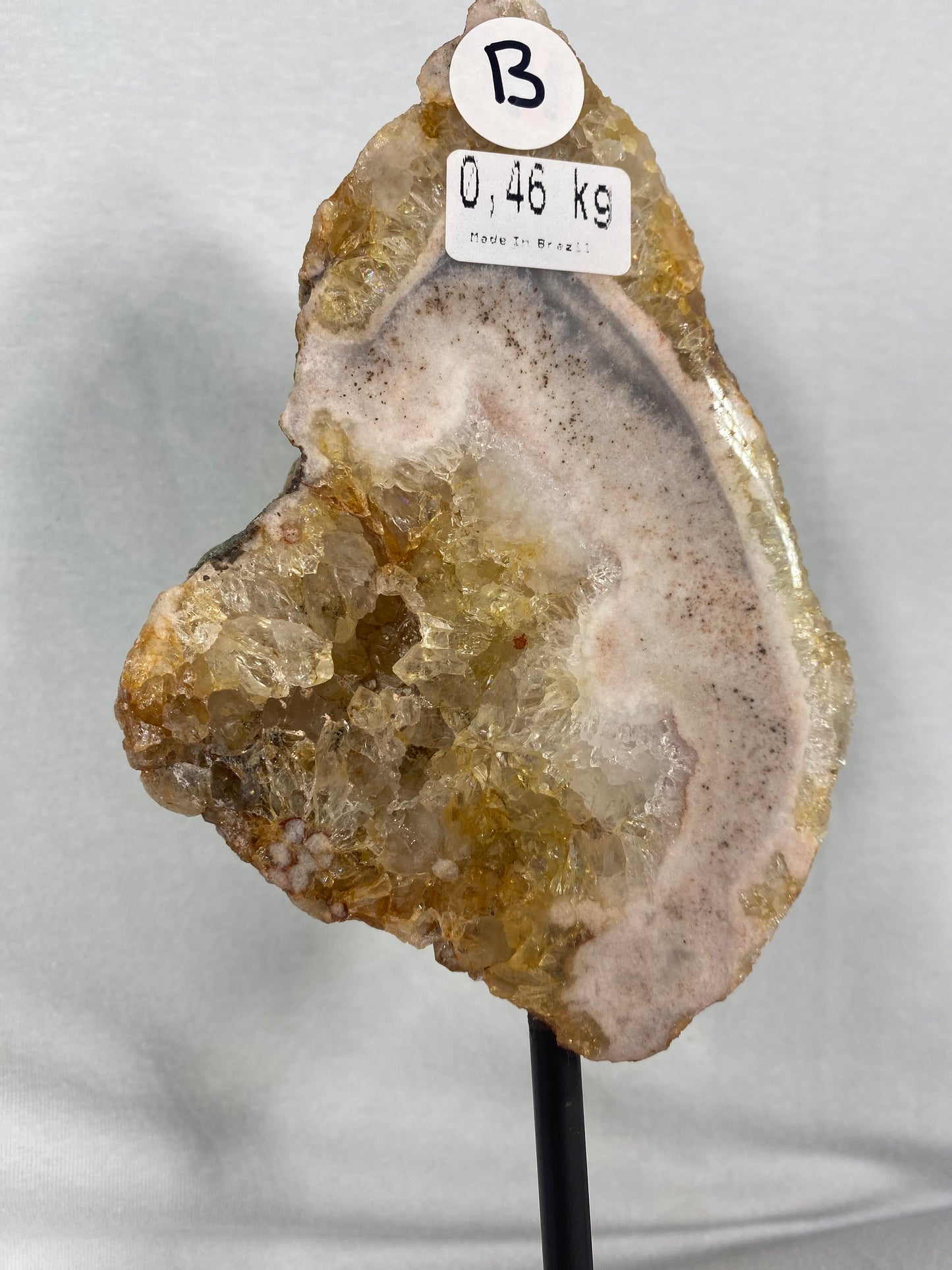 Brazilian Pink Amethyst Specimen On Stand (B)