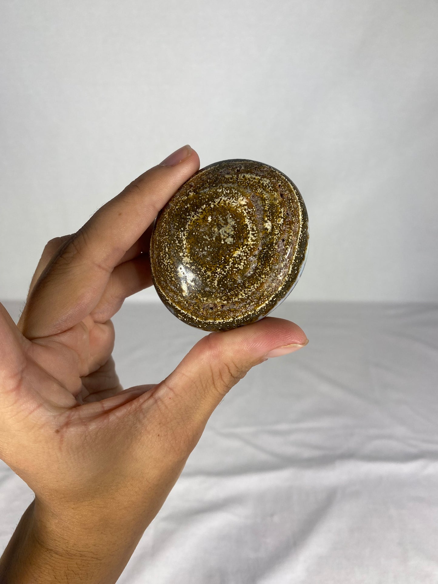Madagascan Polished Jasper Palm Stone (G)