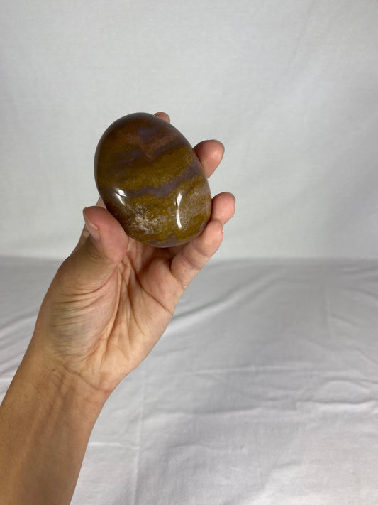 Madagascan Polished Jasper Palm Stone (U)