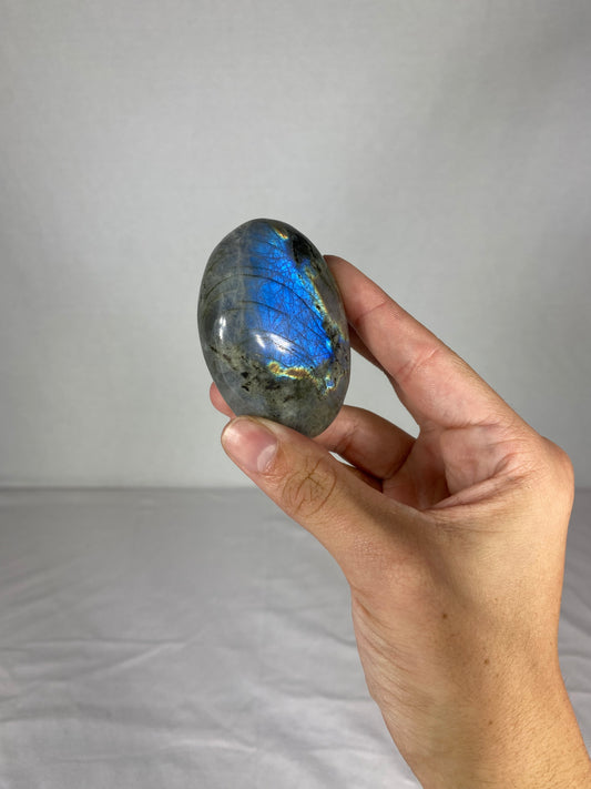 Madagascan Polished Labradorite Palm Stone (F)