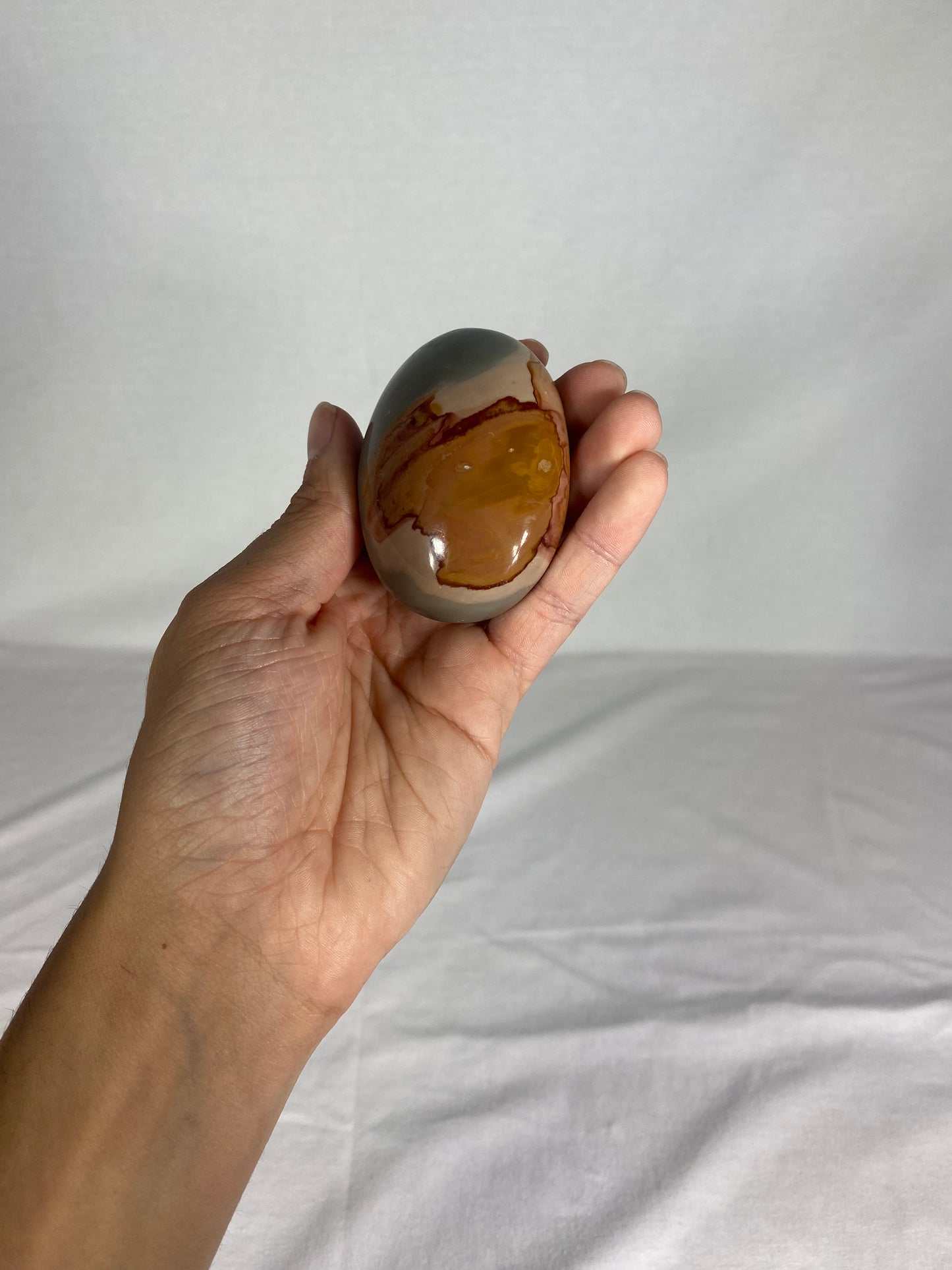 Madagascan Polished Jasper Palm Stone (T)