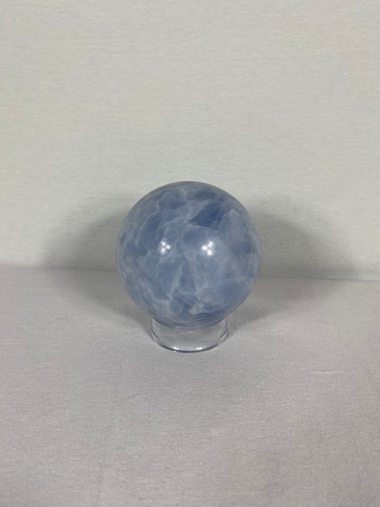 Madagascan Polished Blue Calcite Sphere (B)