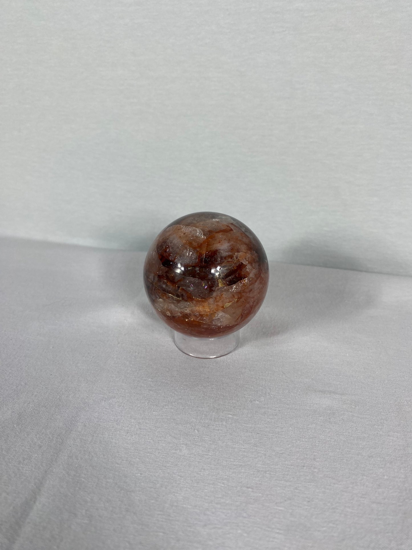 Madagascan Polished Fire Quartz Sphere (O)