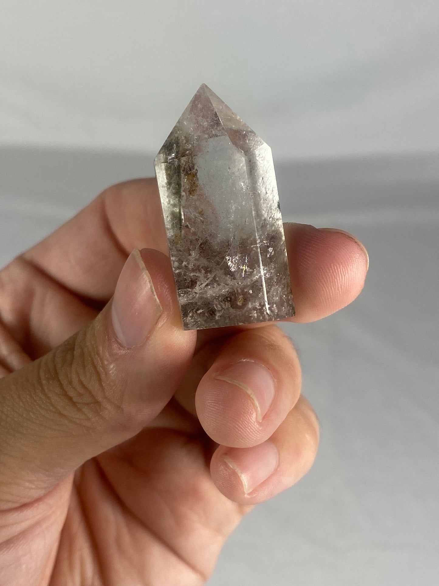 Madagascan Polished Garden Quartz Mini Tower (C)