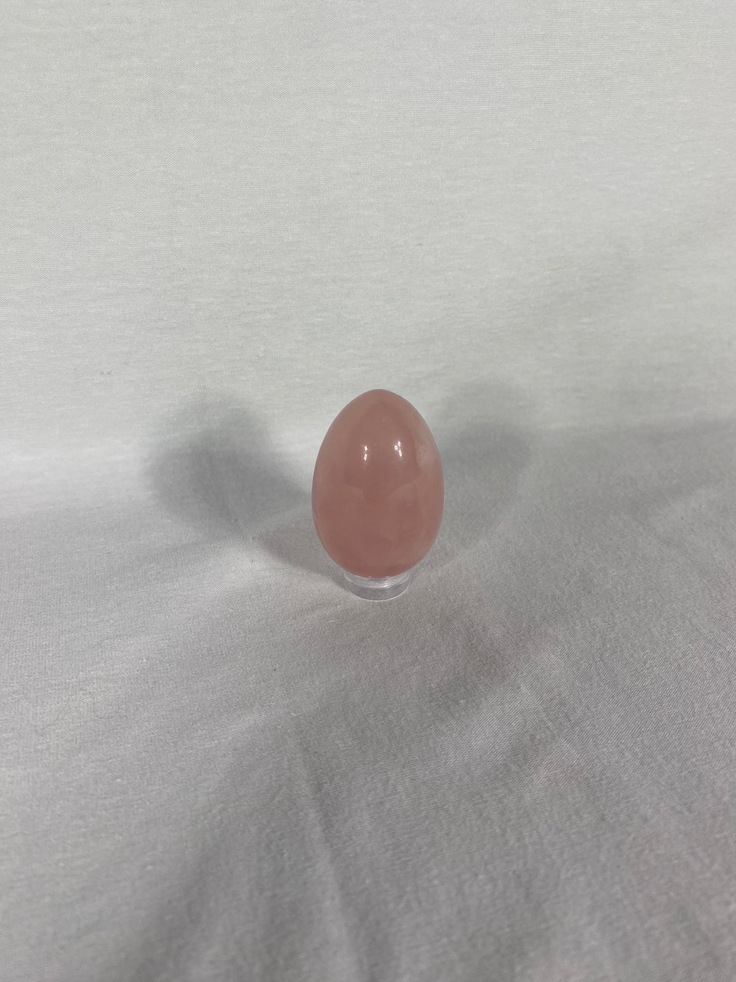 Madagascan Polished Rose Quartz Egg (A)