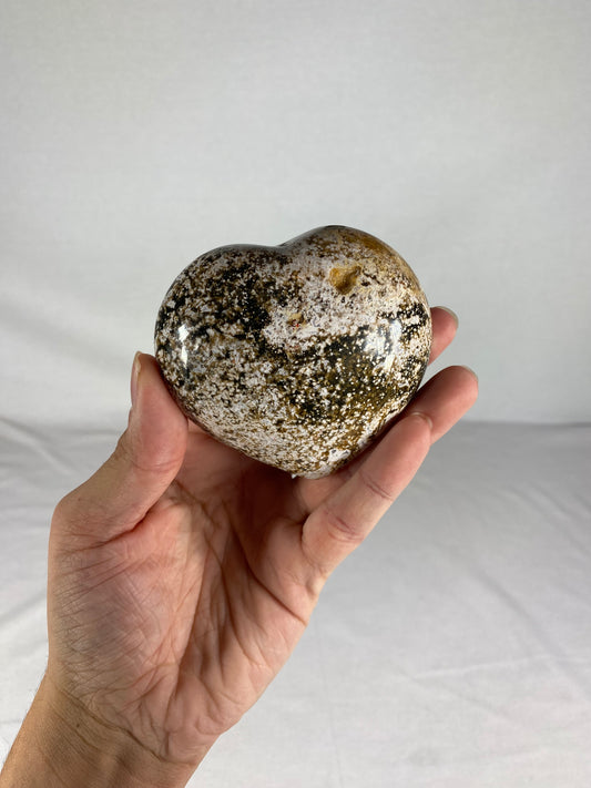 Madagascan Polished Jasper Heart (C)