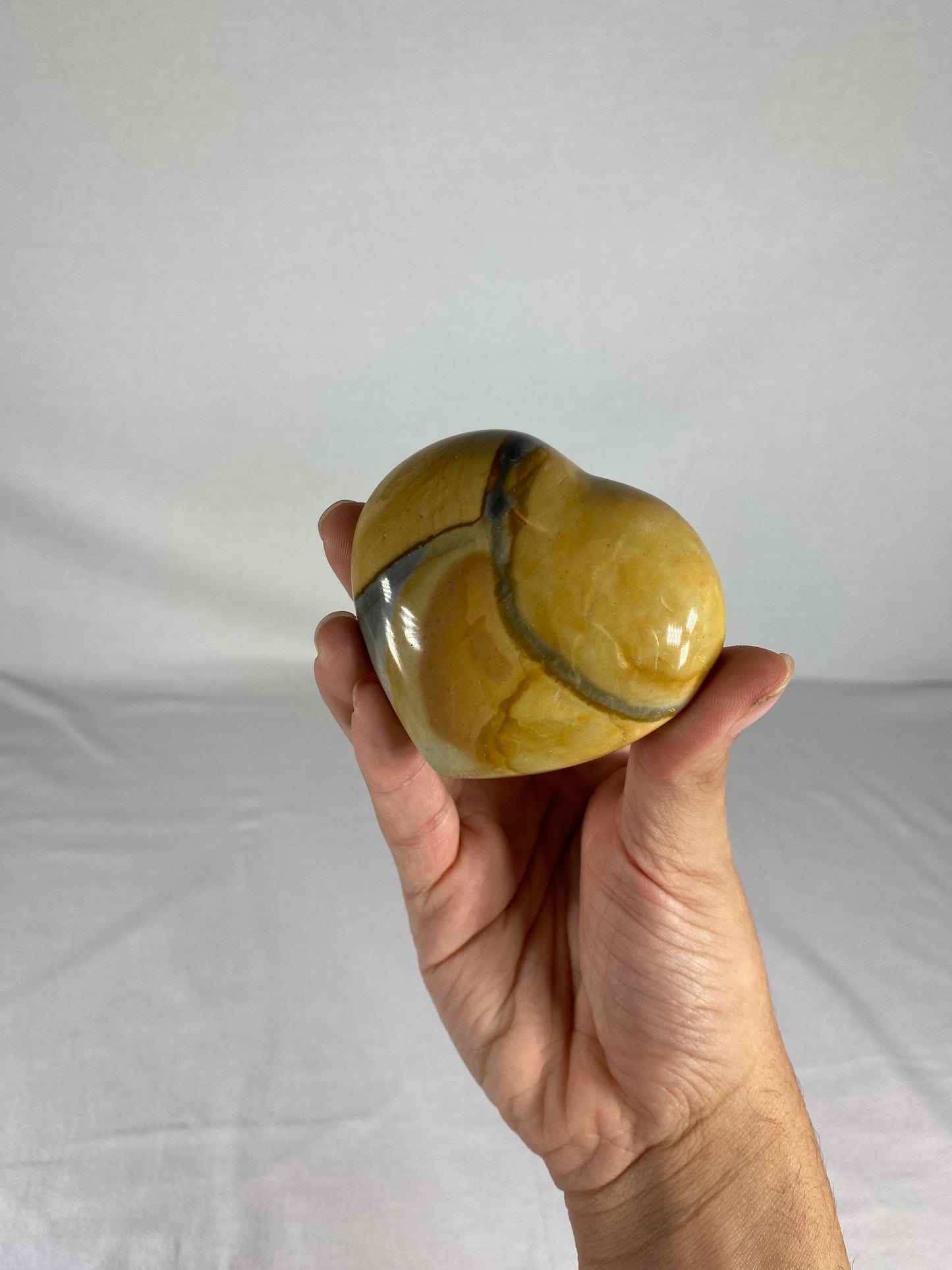 Madagascan Polished Jasper Heart (A)