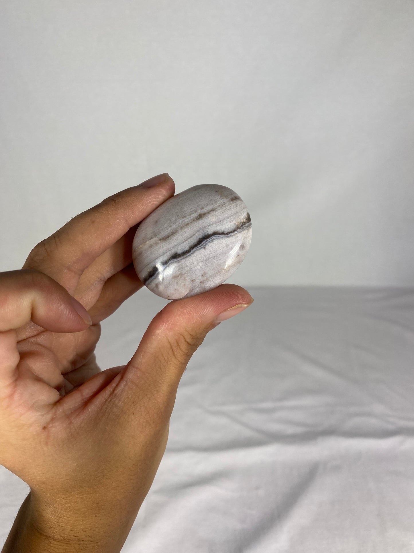 Madagascan Polished Jasper Palm Stone (L)