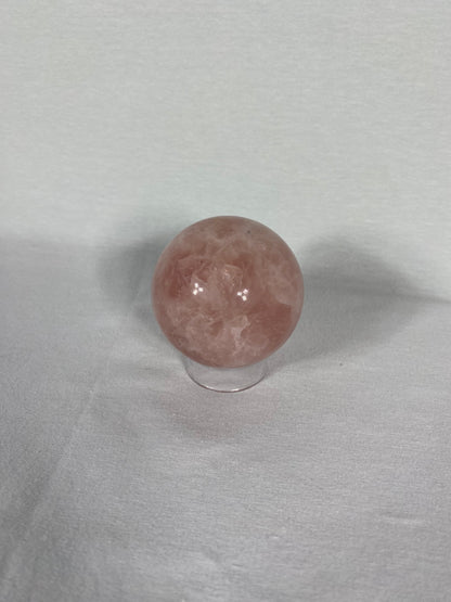 Madagascan Polished Rose Quartz Sphere (H)