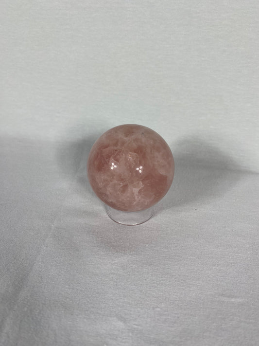 Madagascan Polished Rose Quartz Sphere (H)
