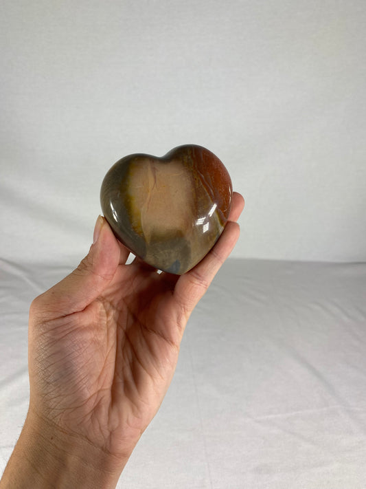 Madagascan Polished Jasper Heart (E)