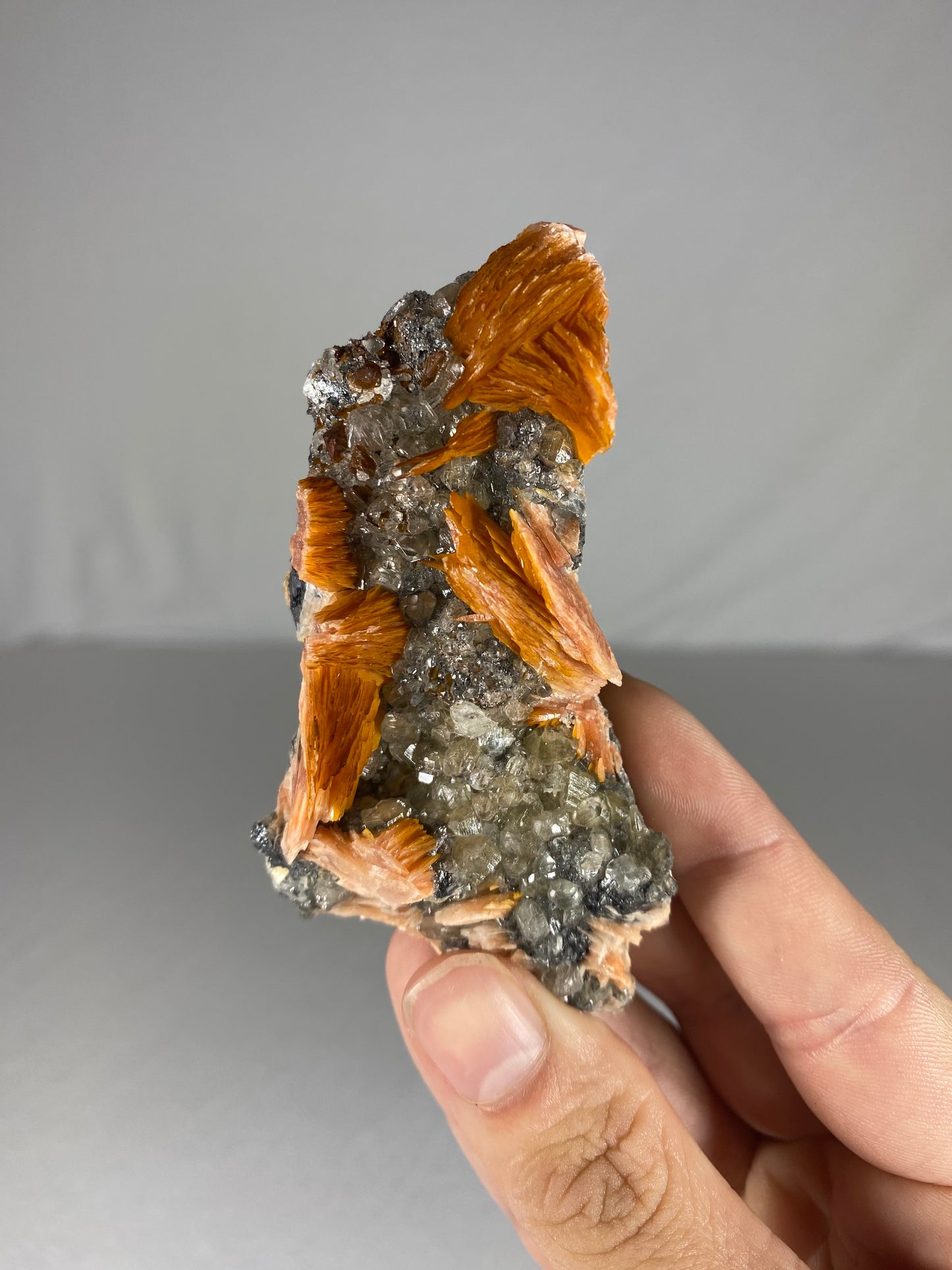 Moroccan Barite W/ Galena & Cerussite Specimen (G)