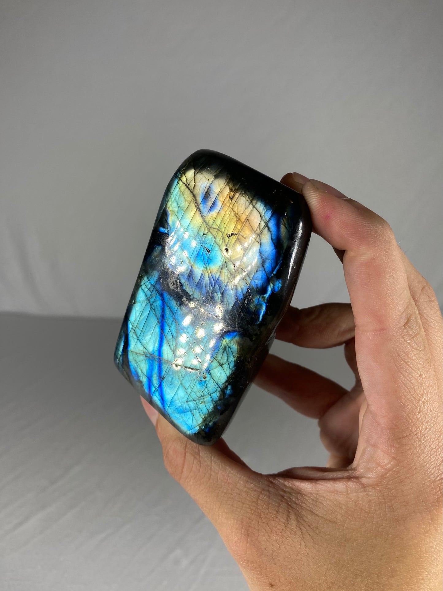 Madagascan Polished Labradorite Freeform Mountain (Small D)