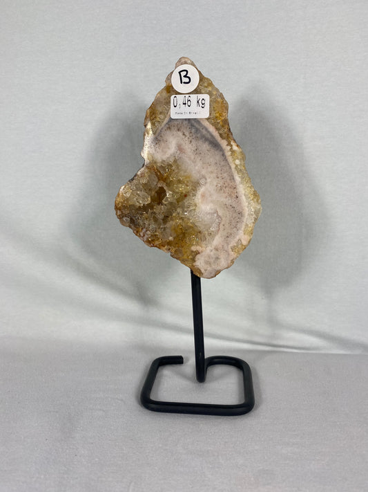 Brazilian Pink Amethyst Specimen On Stand (B)