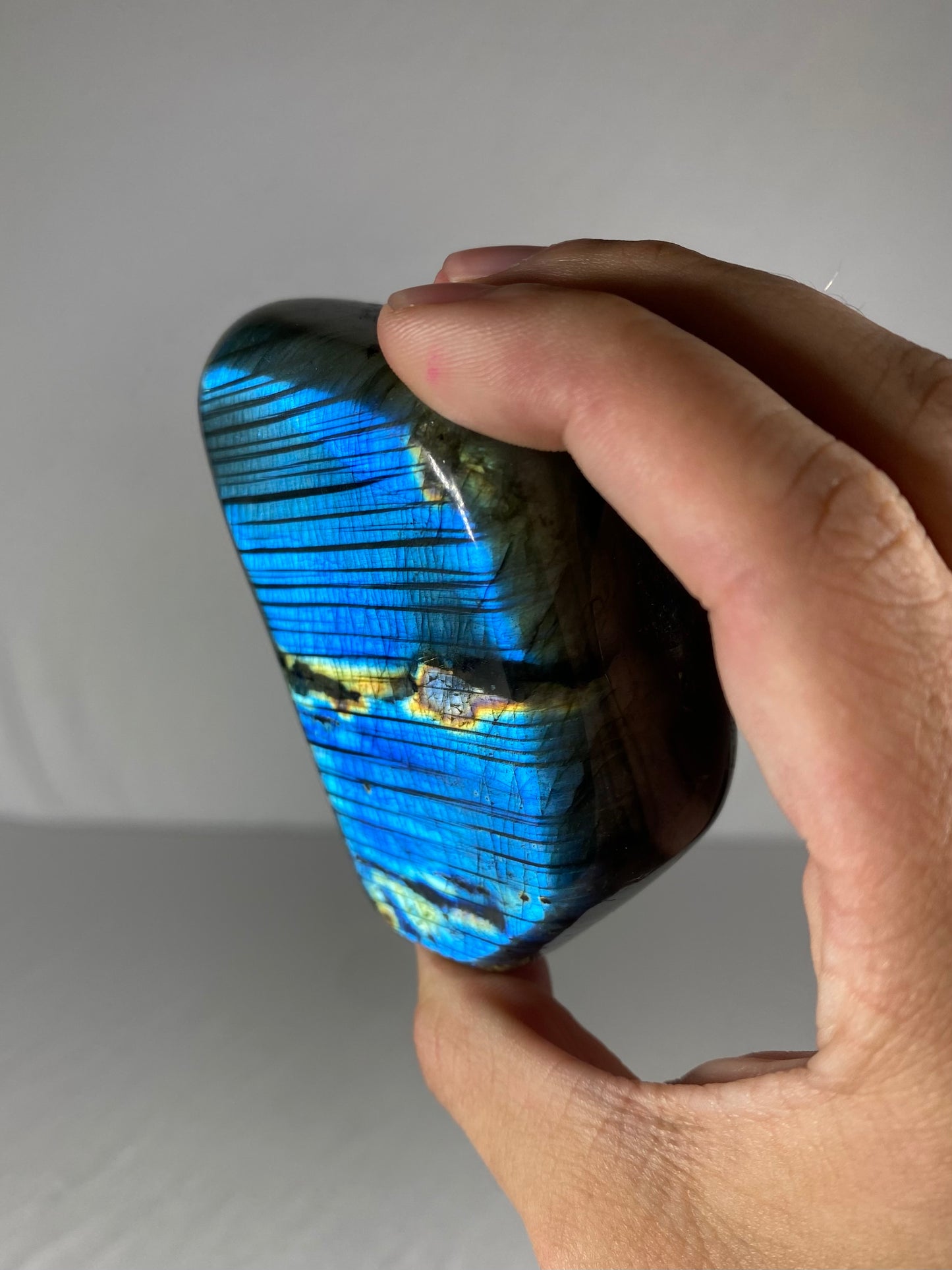 Madagascan Polished Labradorite Freeform Mountain (Small V)