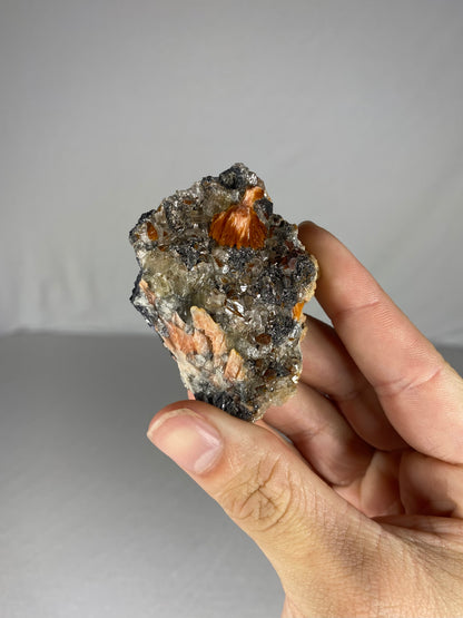 Moroccan Barite W/ Galena & Cerussite Specimen (A)