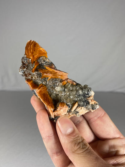 Moroccan Barite W/ Galena & Cerussite Specimen (G)