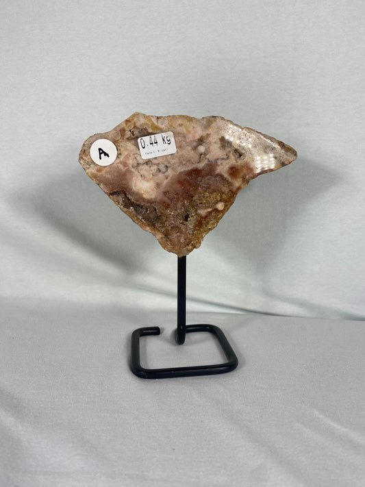 Brazilian Pink Amethyst Specimen On Stand (A)