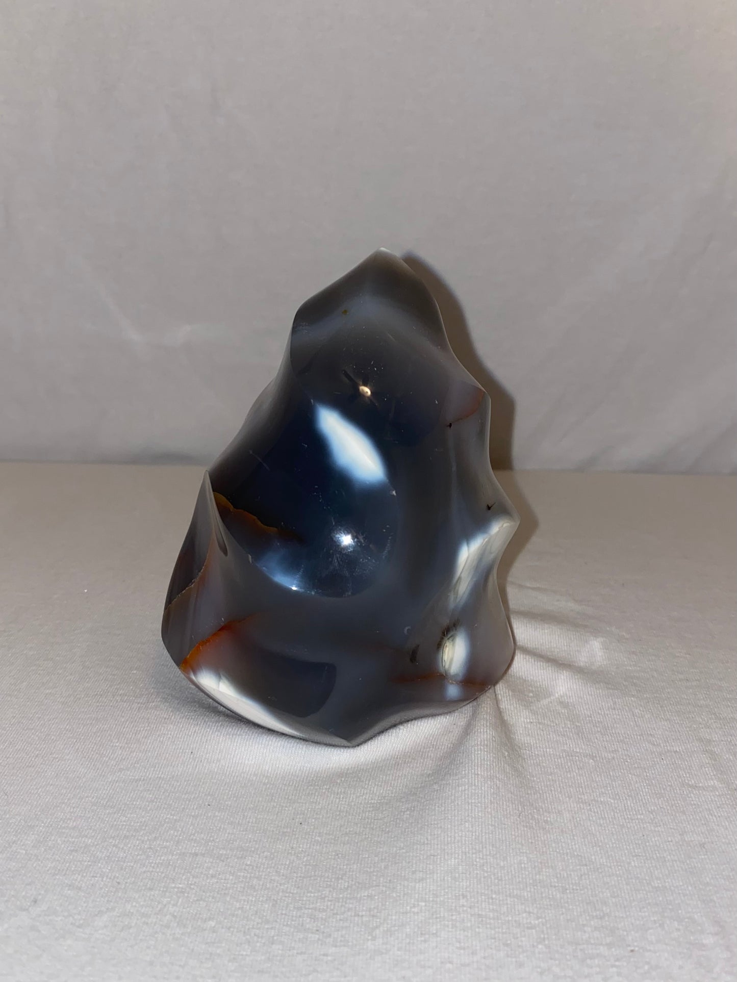 Madagascan Polished Orca Agate Flame (E)