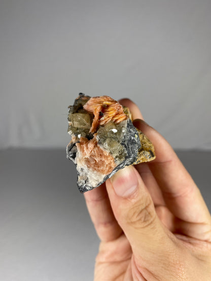 Moroccan Barite W/ Galena & Cerussite Specimen (E)