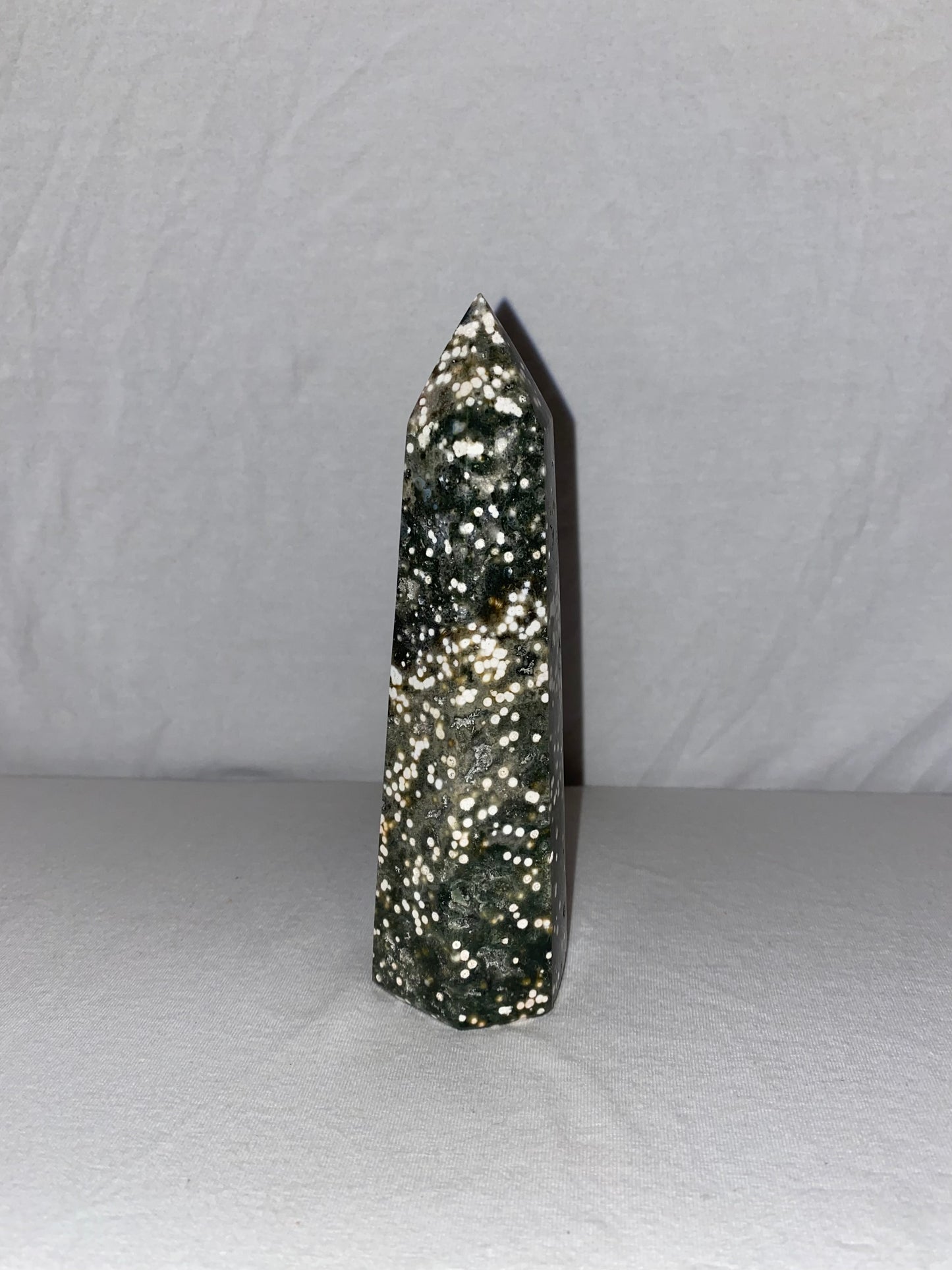 Madagascan Polished Ocean Jasper Tower (G)