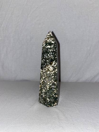 Madagascan Polished Ocean Jasper Tower (G)