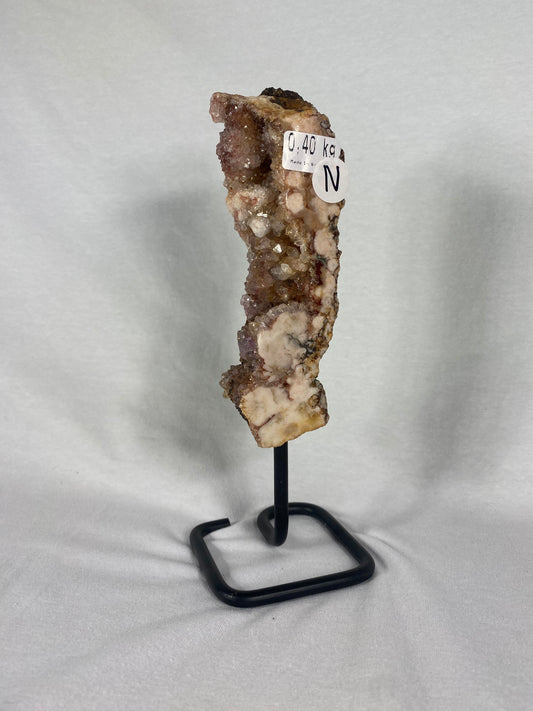 Brazilian Pink Amethyst Specimen On Stand (N)