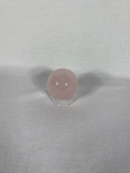 Madagascan Polished Rose Quartz Sphere (I)