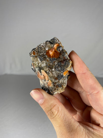 Moroccan Barite W/ Galena & Cerussite Specimen (A)