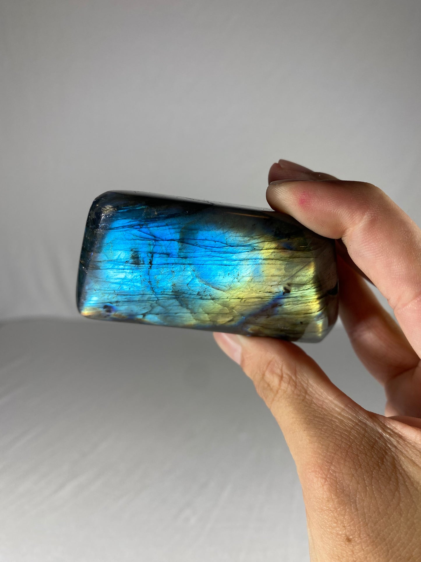 Madagascan Polished Labradorite Freeform Mountain (Small Z)