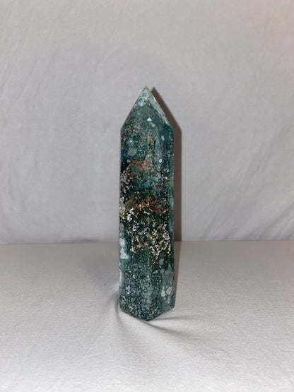 Madagascan Polished Ocean Jasper Tower (H)