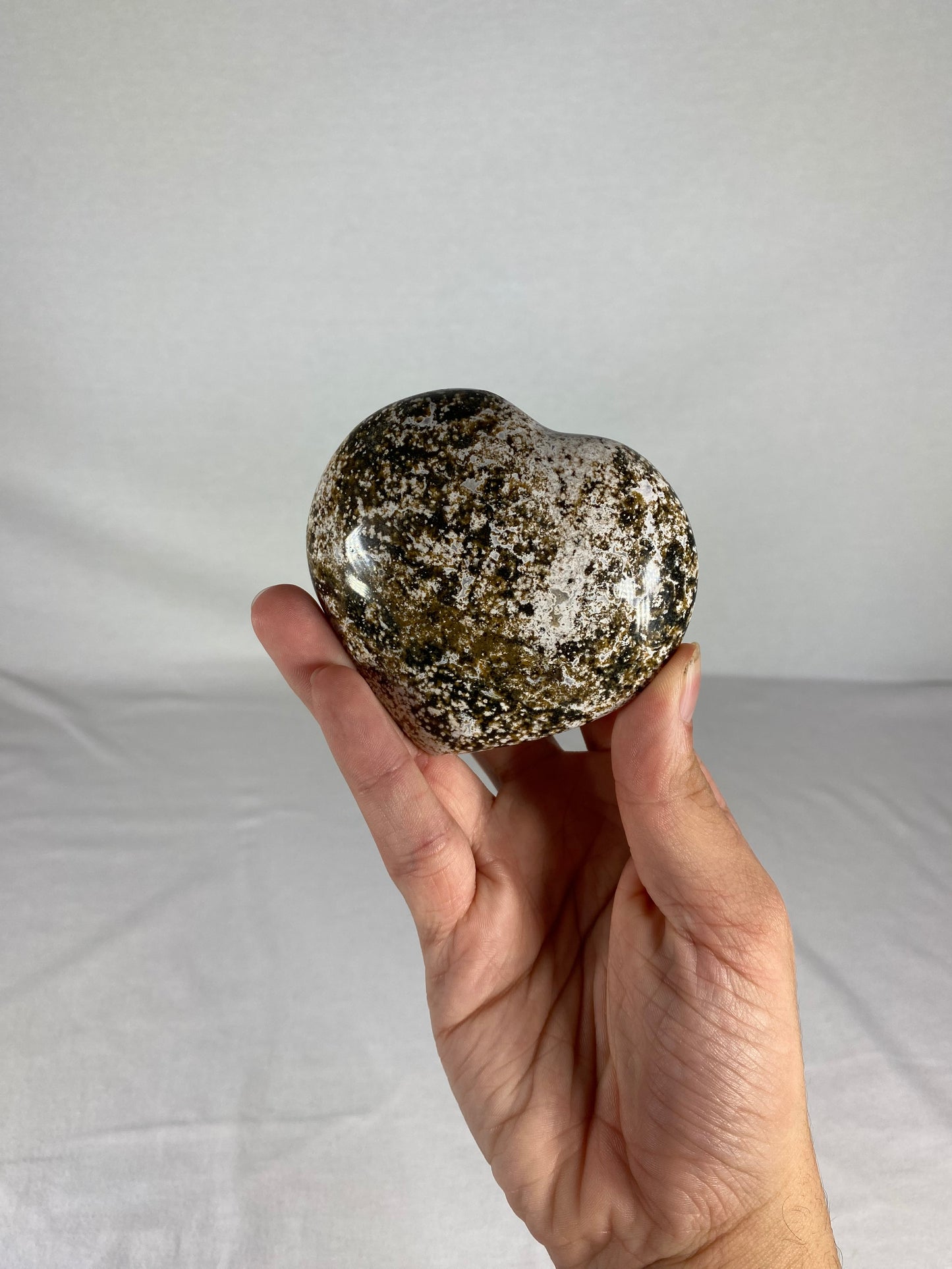 Madagascan Polished Jasper Heart (C)
