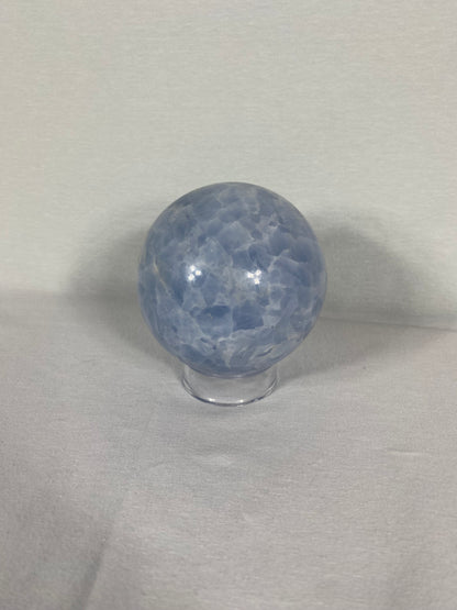 Madagascan Polished Blue Calcite Sphere (C)