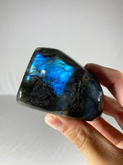 Madagascan Polished Labradorite Freeform Mountain (Small W)
