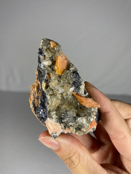 Moroccan Barite W/ Galena & Cerussite Specimen (C)