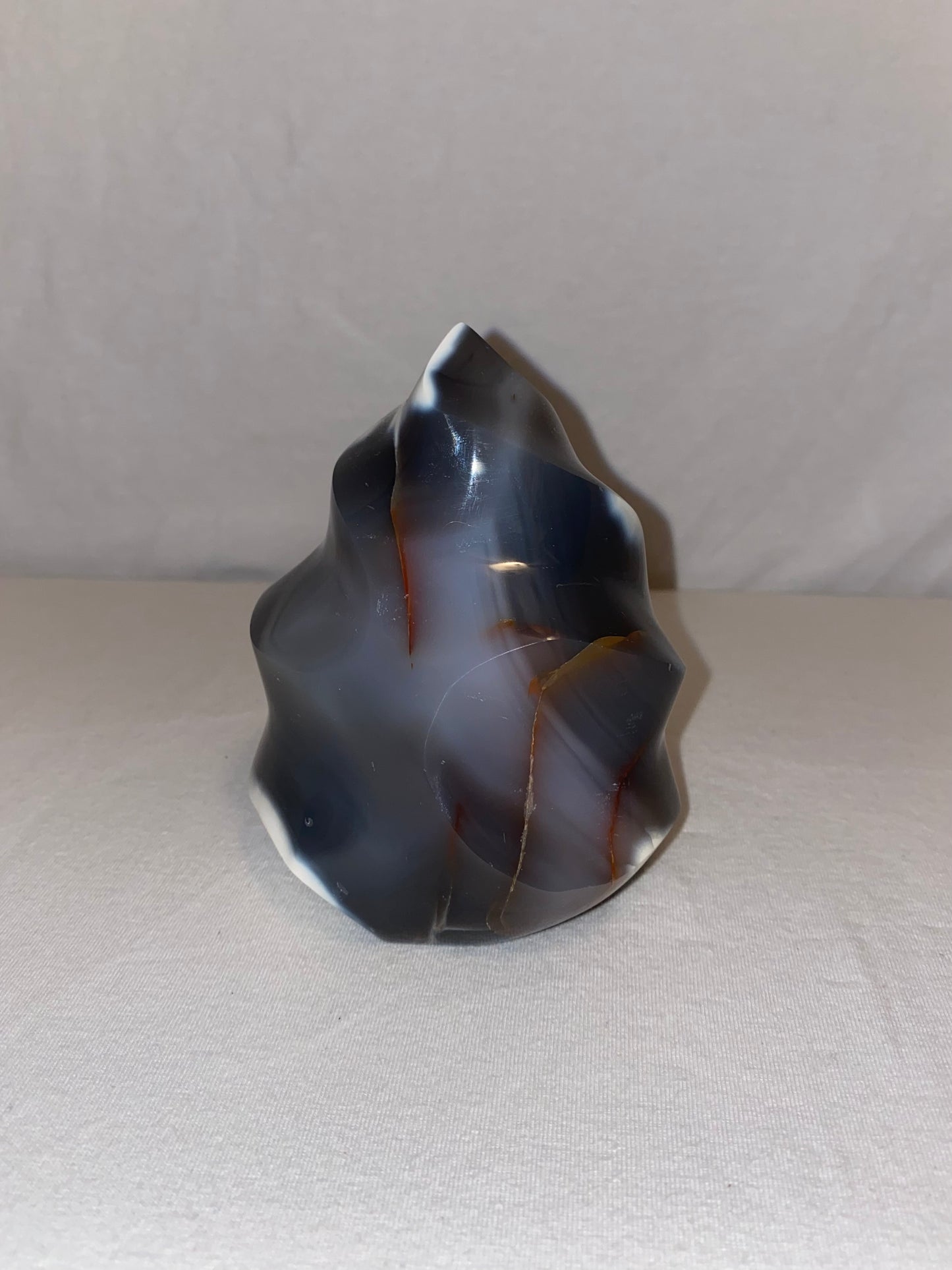 Madagascan Polished Orca Agate Flame (E)