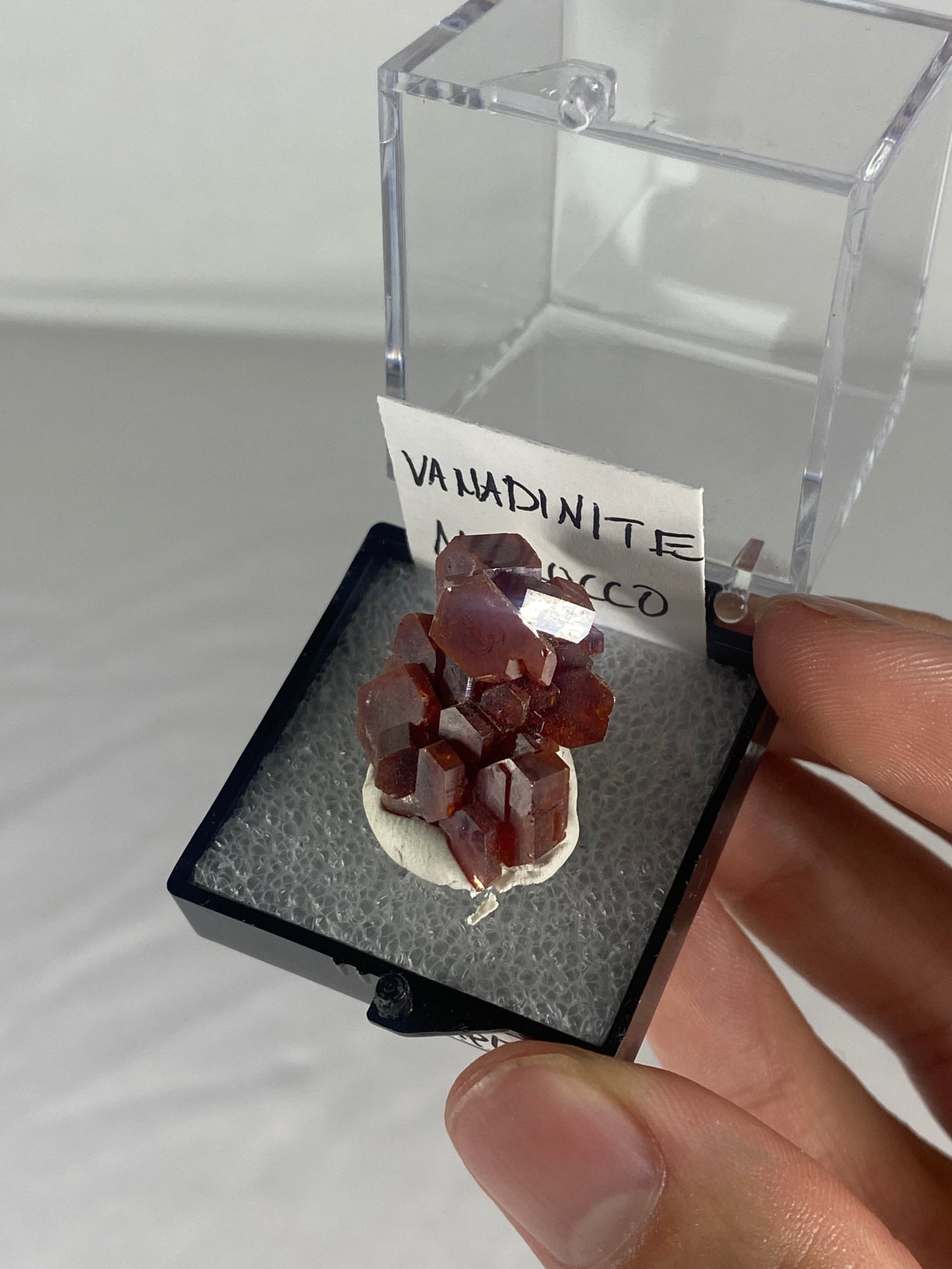 Moroccan Vanadinite Thumbnail Specimen (Pre-Done D)