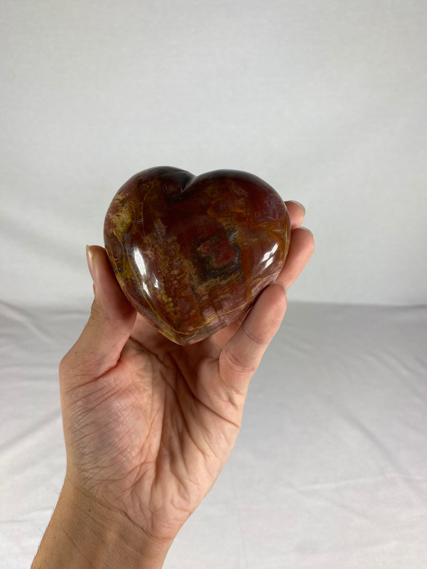Madagascan Polished Jasper Heart (I)