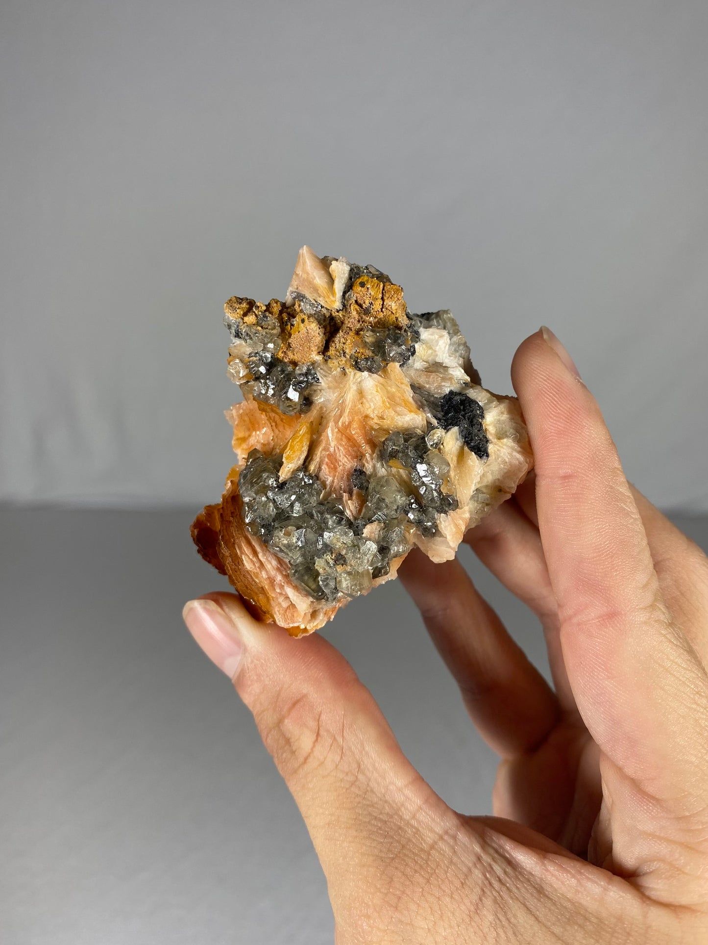 Moroccan Barite W/ Galena & Cerussite Specimen (F)